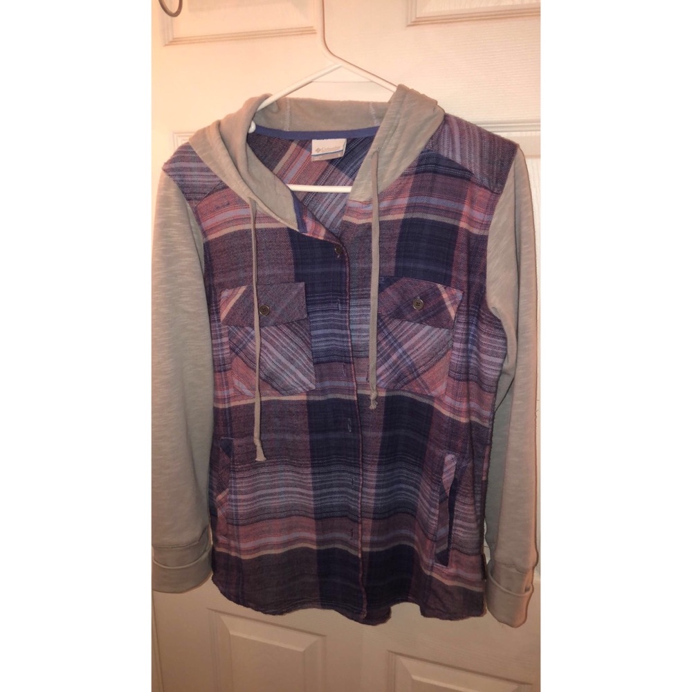 columbia flannel hoodie